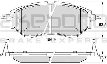 Akebono AN-703WK - Гальмівні колодки, дискові гальма autocars.com.ua