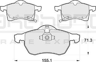 Akebono AN-8033WKE - Гальмівні колодки, дискові гальма autocars.com.ua