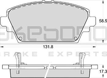 Akebono AN-8052WK - Гальмівні колодки, дискові гальма autocars.com.ua