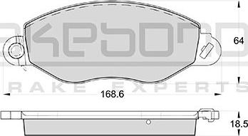 Akebono AN-8085WK - Гальмівні колодки, дискові гальма autocars.com.ua