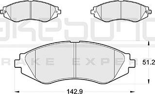 Akebono AN-8120K - Гальмівні колодки, дискові гальма autocars.com.ua