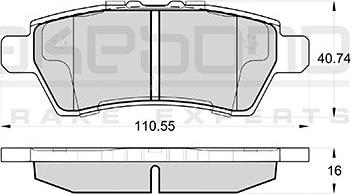 Akebono AN-8131WK - Гальмівні колодки, дискові гальма autocars.com.ua