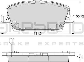 Akebono AN-8136WK - Гальмівні колодки, дискові гальма autocars.com.ua