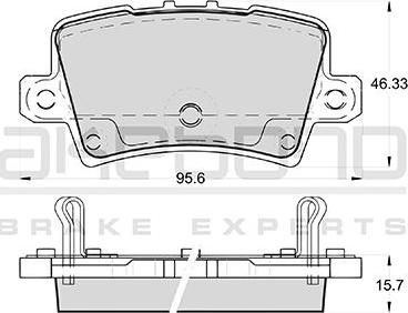 Akebono AN-8137WK - Тормозные колодки, дисковые, комплект avtokuzovplus.com.ua