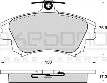 Akebono AN-8158WK - Гальмівні колодки, дискові гальма autocars.com.ua