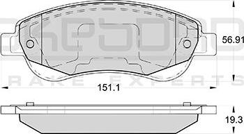 Akebono AN-8161WK - Гальмівні колодки, дискові гальма autocars.com.ua