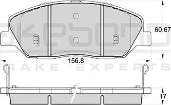 Akebono AN-8163WK - Гальмівні колодки, дискові гальма autocars.com.ua