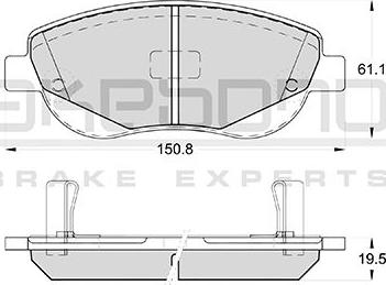 Akebono AN-8196WK - Гальмівні колодки, дискові гальма autocars.com.ua