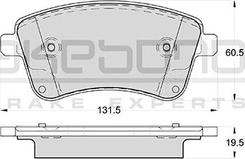 Akebono AN-8205WKE - Гальмівні колодки, дискові гальма autocars.com.ua