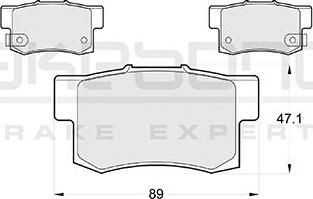 Akebono AN-8217WK - Тормозные колодки, дисковые, комплект avtokuzovplus.com.ua