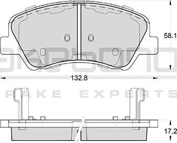 Akebono AN-8219WK - Тормозные колодки, дисковые, комплект autodnr.net