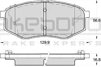 Akebono AN-8222WKE - Гальмівні колодки, дискові гальма autocars.com.ua