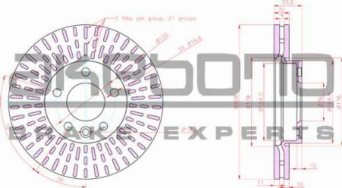 Akebono BN-0060 - Гальмівний диск autocars.com.ua