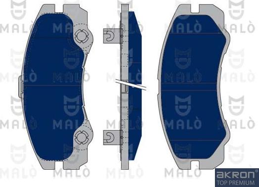 AKRON-MALÒ 1050033 - Гальмівні колодки, дискові гальма autocars.com.ua