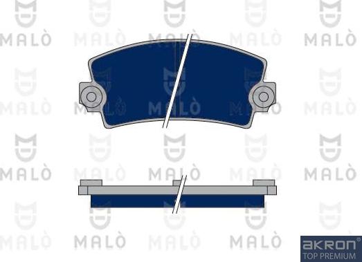 AKRON-MALÒ 1050058 - Гальмівні колодки, дискові гальма autocars.com.ua