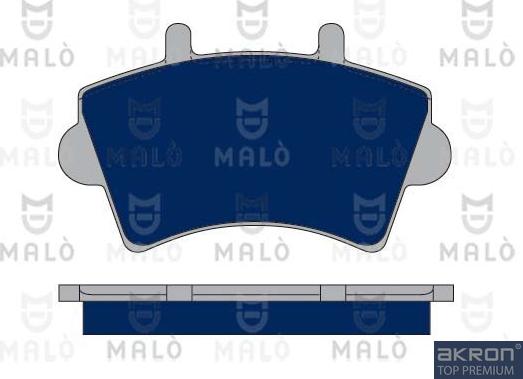 AKRON-MALÒ 1050069 - Гальмівні колодки, дискові гальма autocars.com.ua