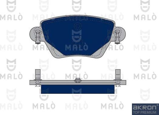 AKRON-MALÒ 1050081 - Гальмівні колодки, дискові гальма autocars.com.ua