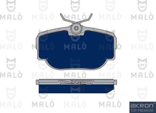 AKRON-MALÒ 1050112 - Гальмівні колодки, дискові гальма autocars.com.ua
