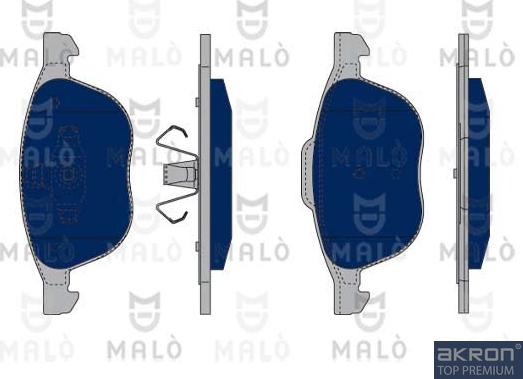 AKRON-MALÒ 1050113 - Гальмівні колодки, дискові гальма autocars.com.ua