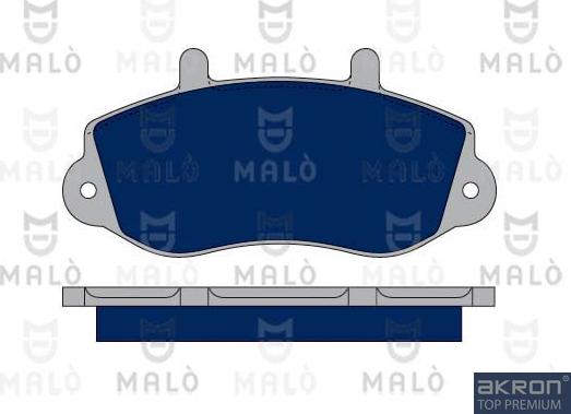 AKRON-MALÒ 1050117 - Гальмівні колодки, дискові гальма autocars.com.ua