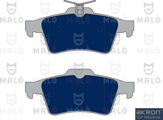 AKRON-MALÒ 1050118 - Гальмівні колодки, дискові гальма autocars.com.ua