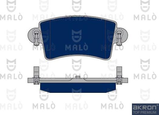 AKRON-MALÒ 1050122 - Гальмівні колодки, дискові гальма autocars.com.ua