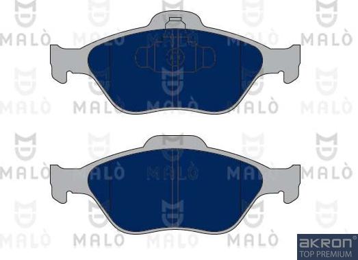 AKRON-MALÒ 1050133 - Гальмівні колодки, дискові гальма autocars.com.ua