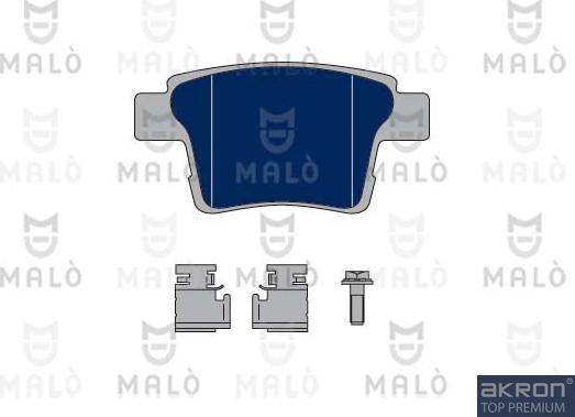 AKRON-MALÒ 1050144 - Гальмівні колодки, дискові гальма autocars.com.ua