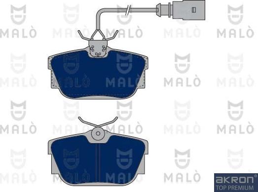 AKRON-MALÒ 1050156 - Гальмівні колодки, дискові гальма autocars.com.ua