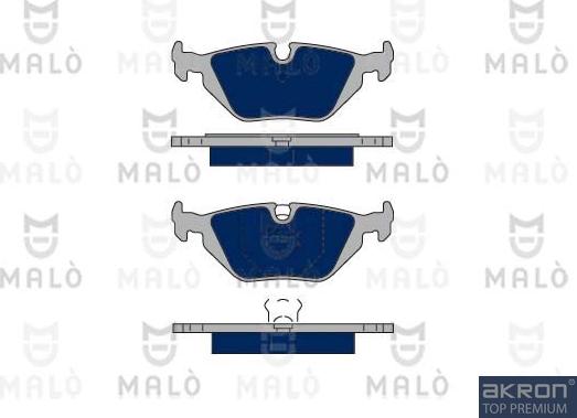 AKRON-MALÒ 1050162 - Гальмівні колодки, дискові гальма autocars.com.ua