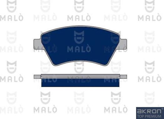 AKRON-MALÒ 1050171 - Гальмівні колодки, дискові гальма autocars.com.ua