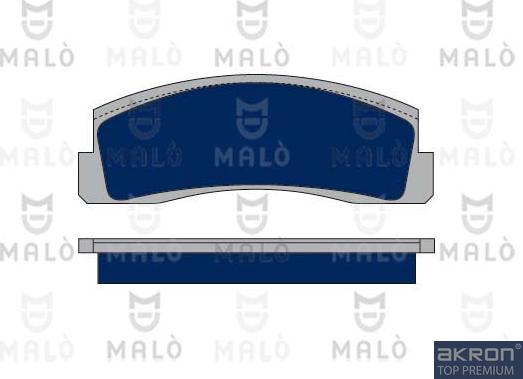 AKRON-MALÒ 1050176 - Гальмівні колодки, дискові гальма autocars.com.ua