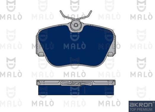 AKRON-MALÒ 1050183 - Гальмівні колодки, дискові гальма autocars.com.ua