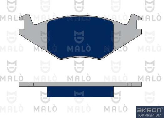 AKRON-MALÒ 1050186 - Гальмівні колодки, дискові гальма autocars.com.ua