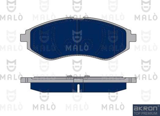 AKRON-MALÒ 1050193 - Гальмівні колодки, дискові гальма autocars.com.ua