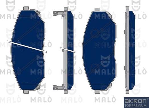 AKRON-MALÒ 1050196 - Гальмівні колодки, дискові гальма autocars.com.ua