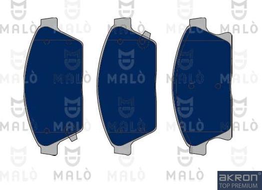 AKRON-MALÒ 1050197 - Гальмівні колодки, дискові гальма autocars.com.ua