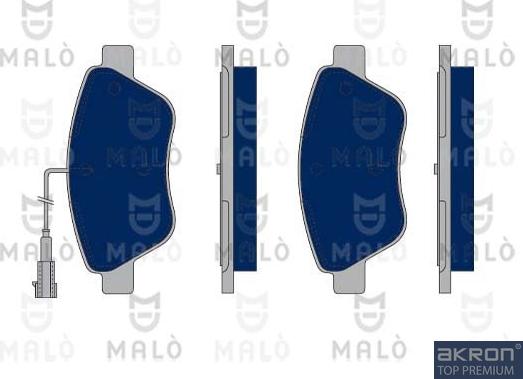 AKRON-MALÒ 1050199 - Гальмівні колодки, дискові гальма autocars.com.ua