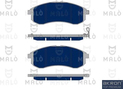 AKRON-MALÒ 1050205 - Гальмівні колодки, дискові гальма autocars.com.ua