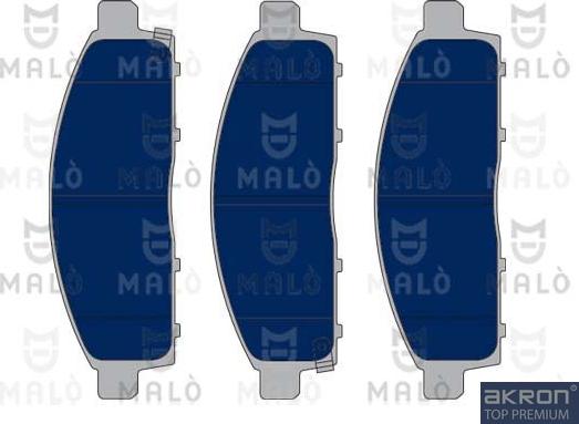 AKRON-MALÒ 1050220 - Гальмівні колодки, дискові гальма autocars.com.ua