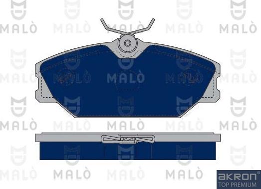 AKRON-MALÒ 1050227 - Гальмівні колодки, дискові гальма autocars.com.ua