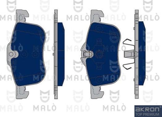 AKRON-MALÒ 1050241 - Гальмівні колодки, дискові гальма autocars.com.ua