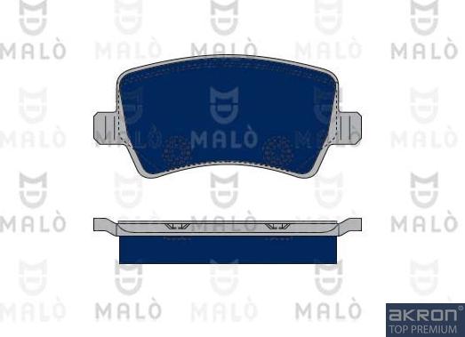 AKRON-MALÒ 1050246 - Гальмівні колодки, дискові гальма autocars.com.ua