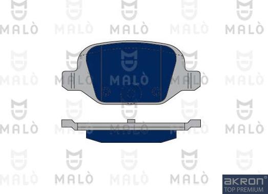AKRON-MALÒ 1050248 - Гальмівні колодки, дискові гальма autocars.com.ua