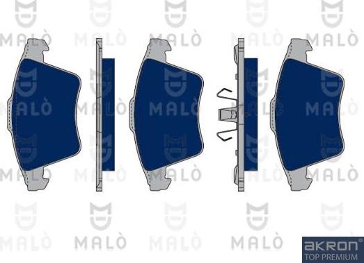 AKRON-MALÒ 1050249 - Гальмівні колодки, дискові гальма autocars.com.ua