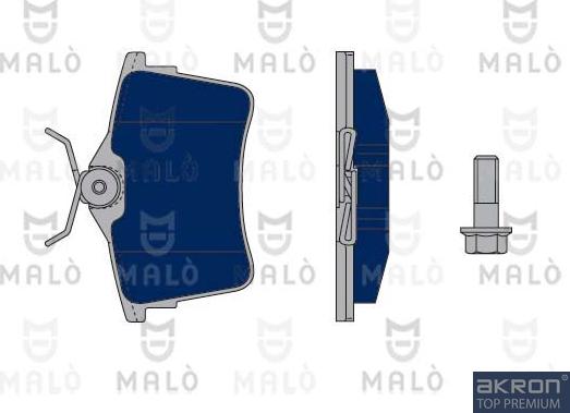 AKRON-MALÒ 1050250 - Гальмівні колодки, дискові гальма autocars.com.ua