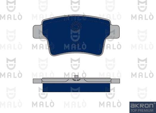 AKRON-MALÒ 1050251 - Гальмівні колодки, дискові гальма autocars.com.ua