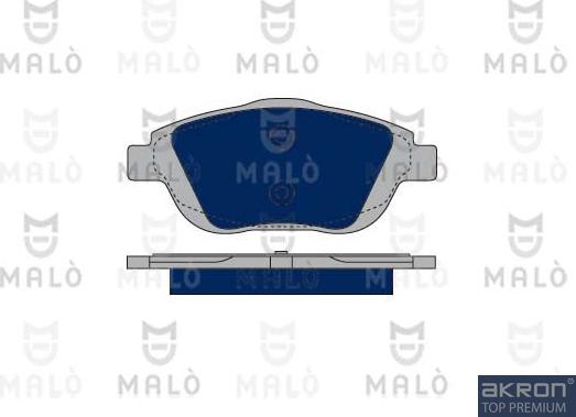 AKRON-MALÒ 1050258 - Гальмівні колодки, дискові гальма autocars.com.ua
