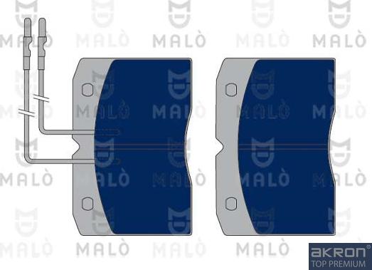 AKRON-MALÒ 1050264 - Гальмівні колодки, дискові гальма autocars.com.ua