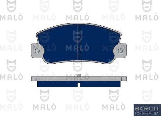 AKRON-MALÒ 1050270 - Гальмівні колодки, дискові гальма autocars.com.ua